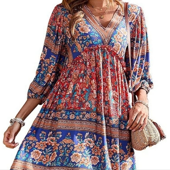 ALTARD STATE BOHO HIGH LOW DRESS - Picture 11 of 12